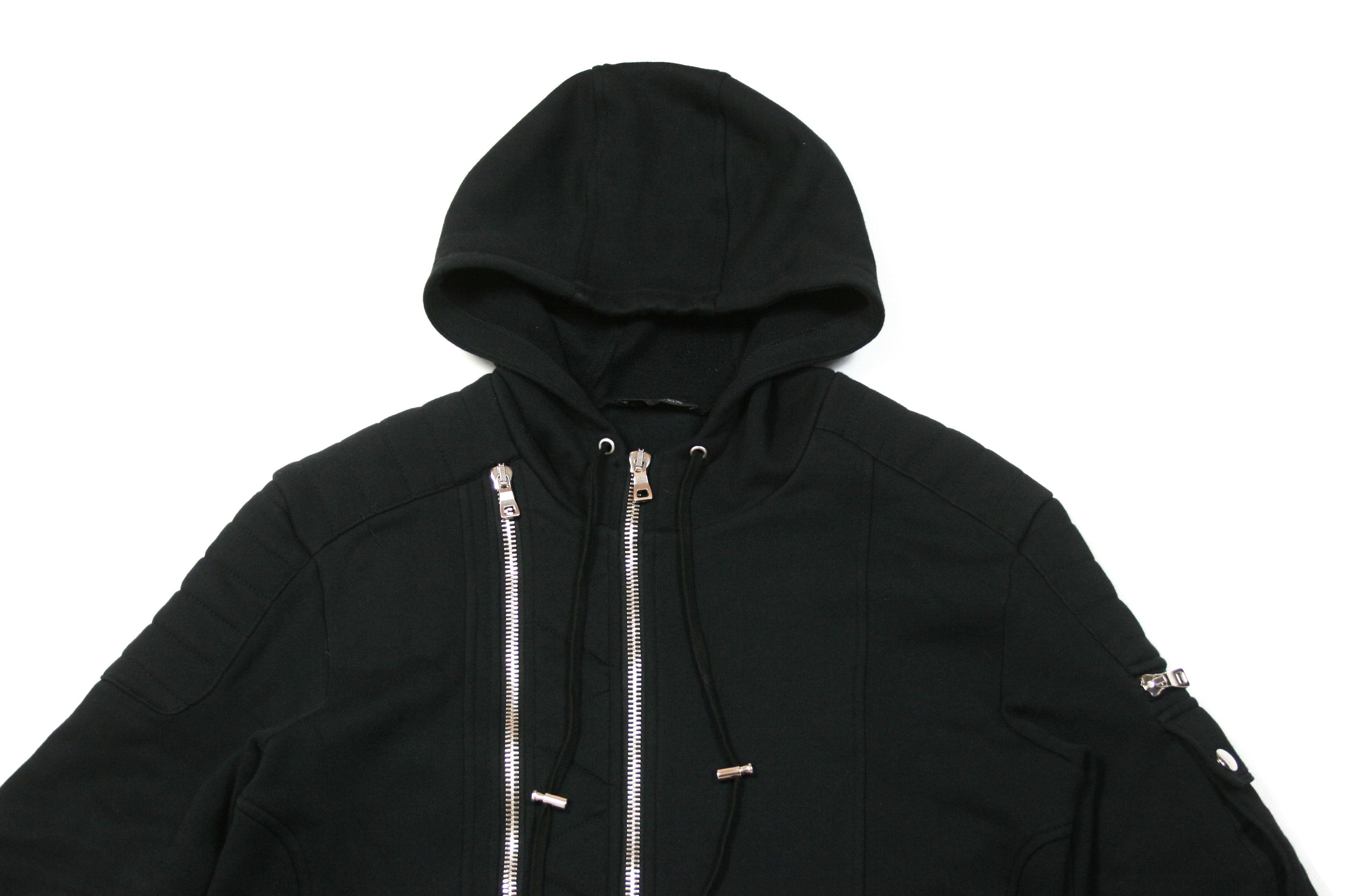 Balmain Biker Zippers Hoodie Jacket Size US M / EU 48-50 / 2 - 3 Thumbnail