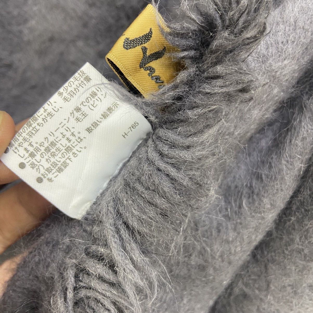 Japanese Brand 🔥Japanese Brand Yukiko Hanai Buttonless Angora Wool Size L / US 10 / IT 46 - 25 Thumbnail