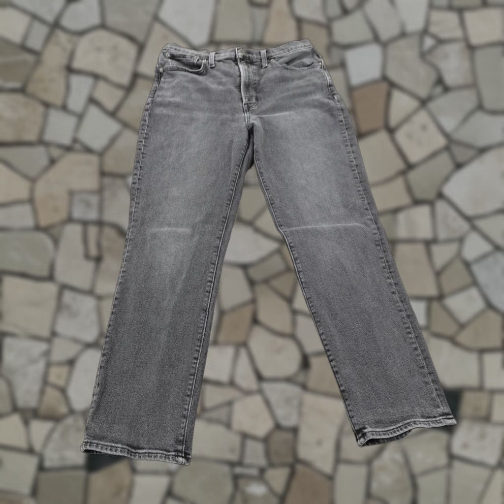 Madewell VINTAGE Madewell Jeans Womens 30 Gray High Rise Straight Fit Stretch Denim Casual Retro Size 30" / US 8 / IT 44 - 1 Thumbnail