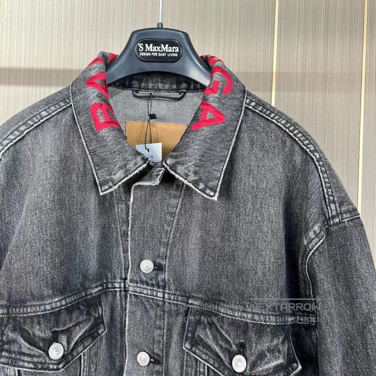 Balenciaga Balenciaga Embroidered Logo Denim Jacket. Size US S / EU 44-46 / 1 - 3 Thumbnail