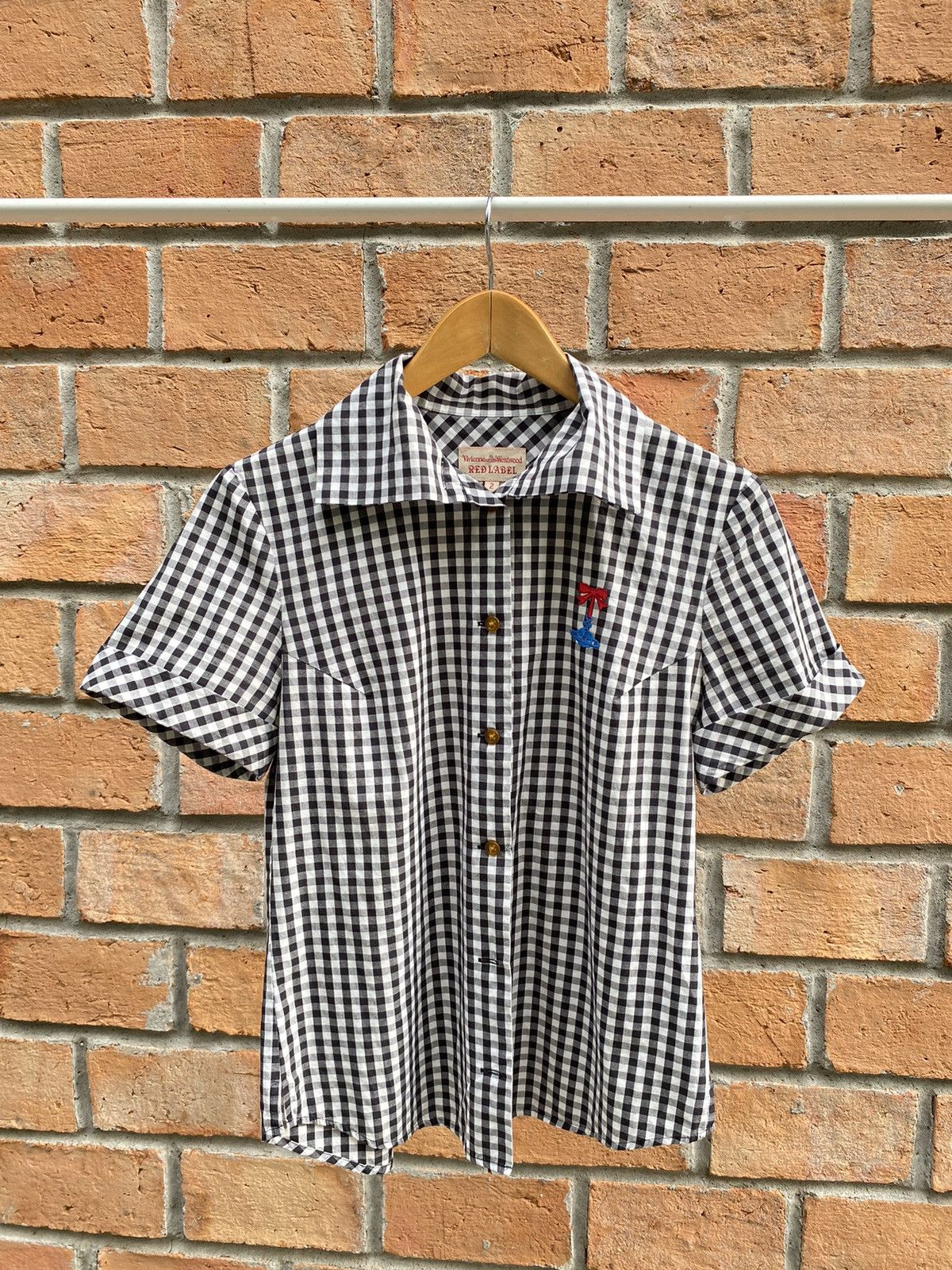 Vivienne Westwood Vivienne Westwood RED LABEL Gingham Embroidered Shirt Size XS / US 0-2 / IT 36-38 - 10 Thumbnail
