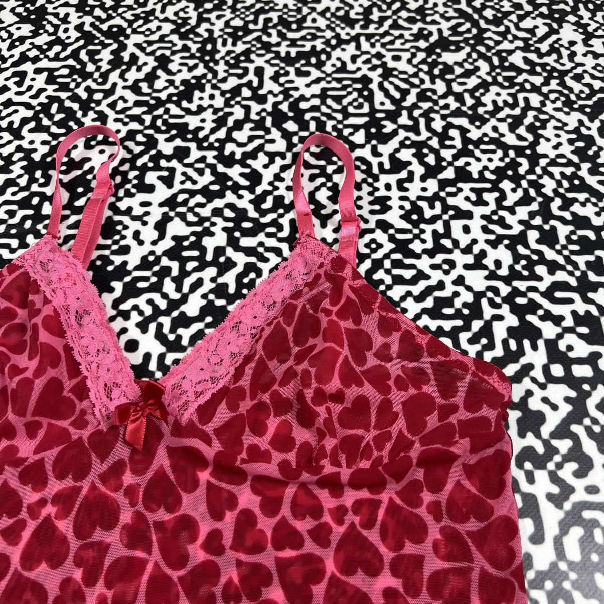 Vintage Vintage Y2K Sexy Heart Monogram Mesh Mini Night Style Dress Size M / US 6-8 / IT 42-44 - 11 Thumbnail