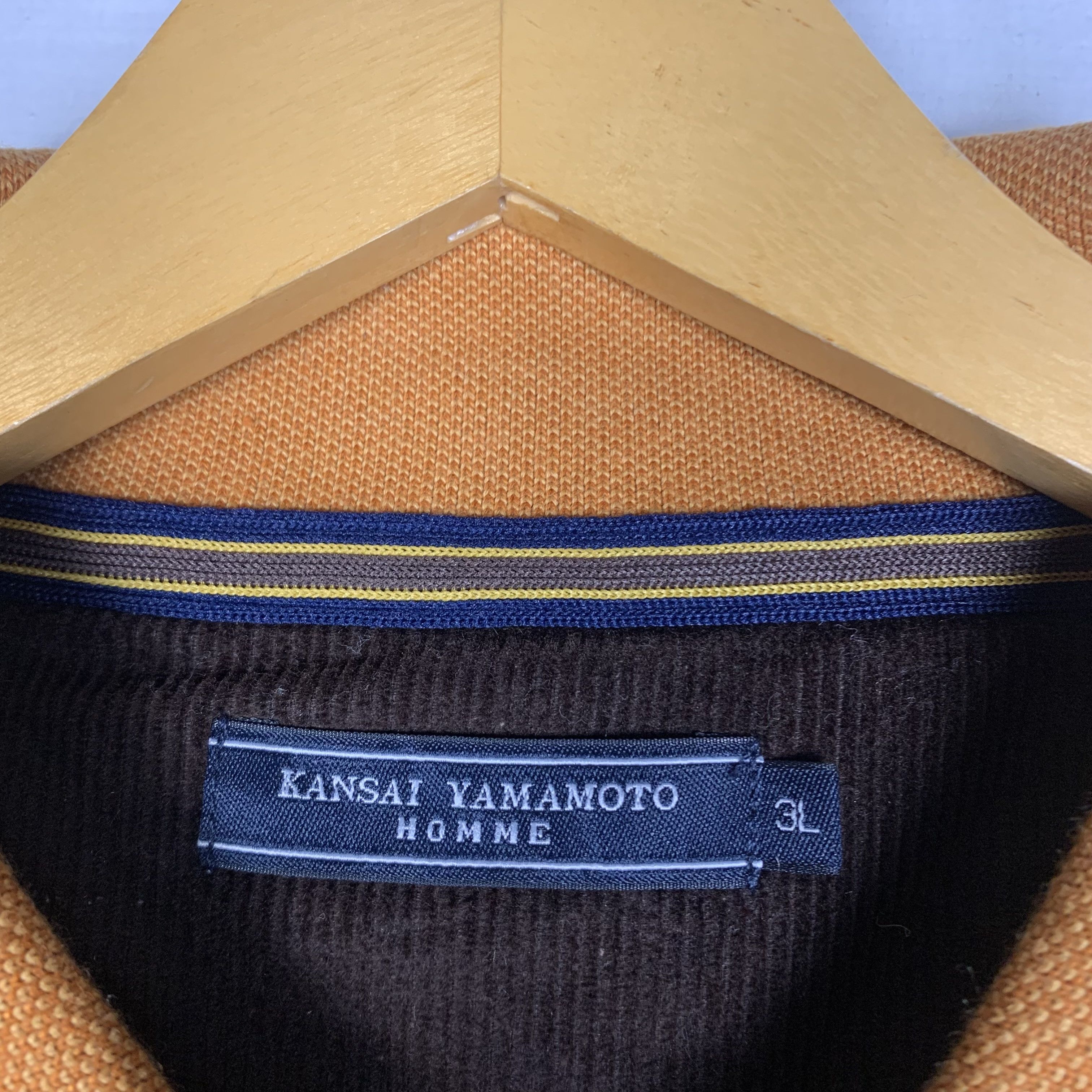 Kansai Yamamoto Vintage Kansai Yamamoto Homme Striped Sweatshirt Sweater Size US XL / EU 56 / 4 - 3 Thumbnail