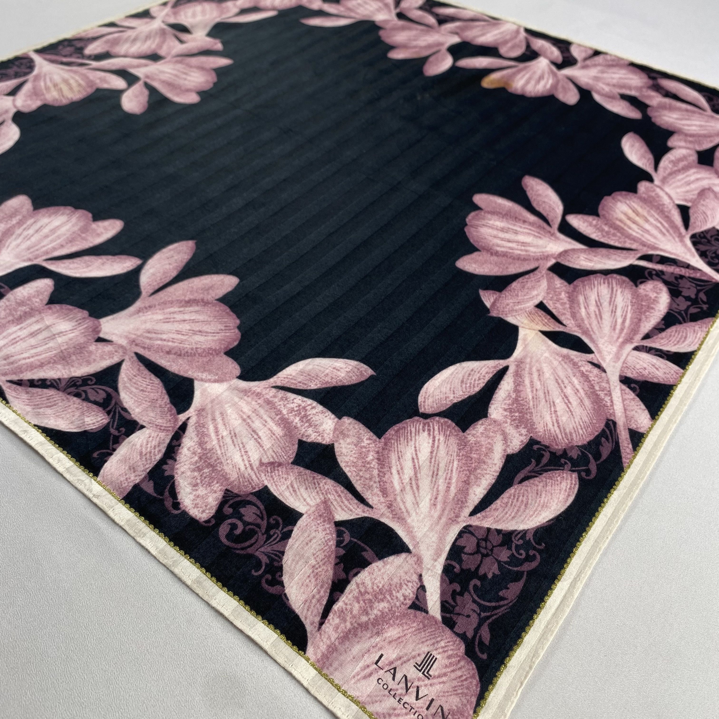 Lanvin × Vintage Lanvin Handkerchief / Neckerchief / Bandana-P1514 Size ONE SIZE - 2 Thumbnail