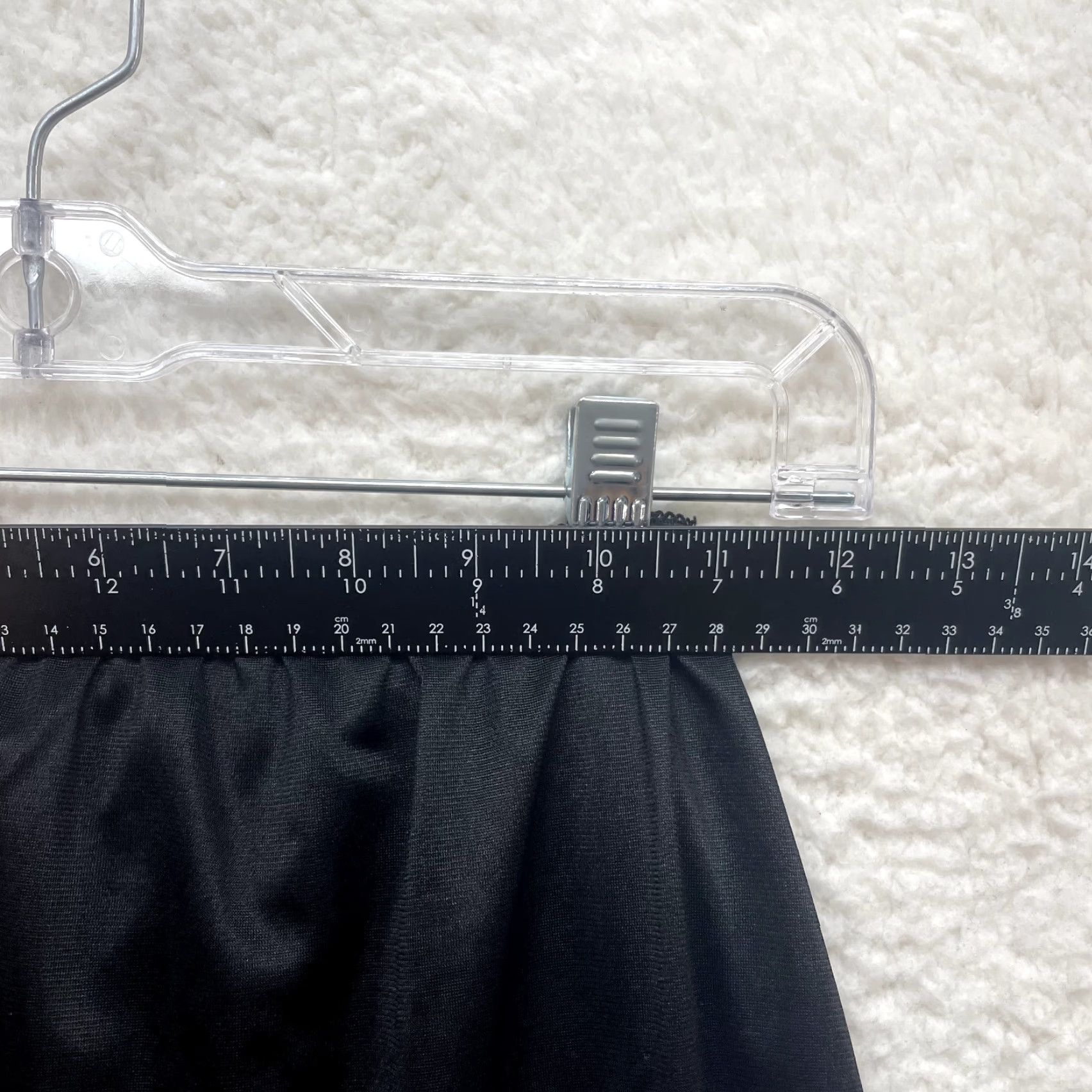 Vintage VINTAGE Suzy Slip Skirt Black Nylon Lace Slit Victorian Edwardian Midi S Small Women Girls Size 28" / US 6 / IT 42 - 4 Thumbnail