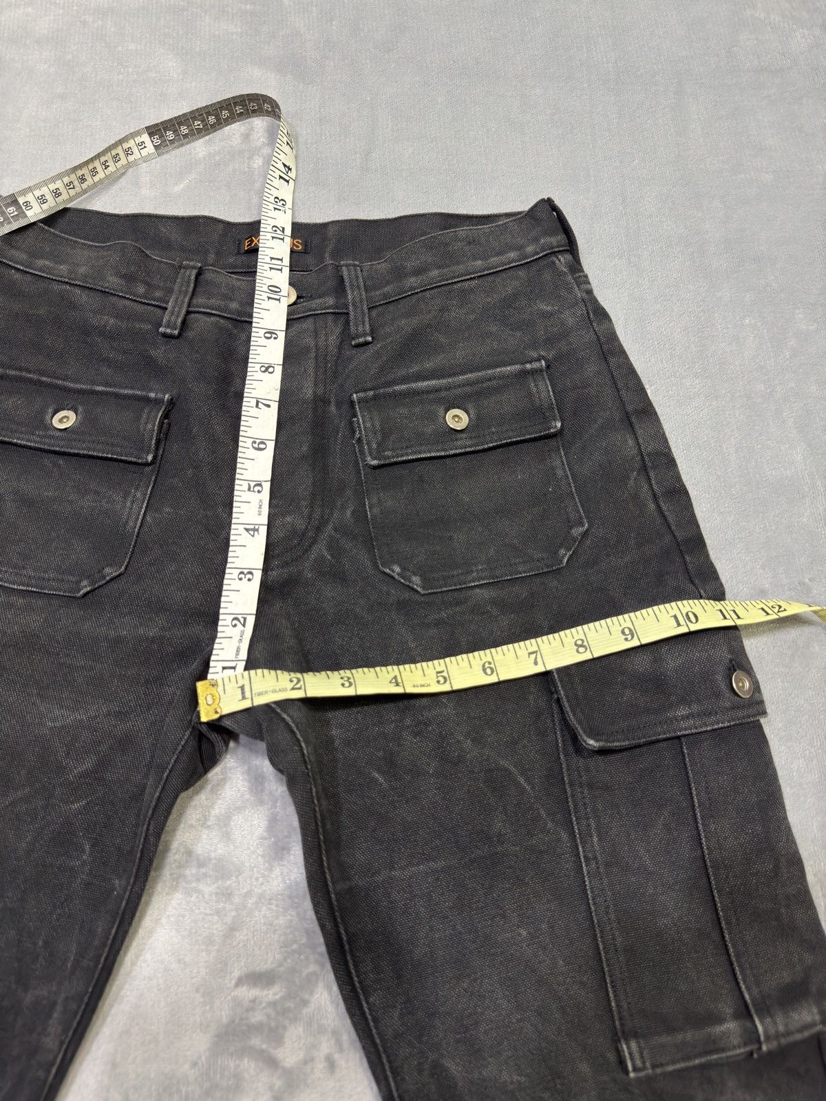 Exodus Japanese brand X Exodus multipocket flare canvas jeans Size US 30 / EU 46 - 14 Thumbnail