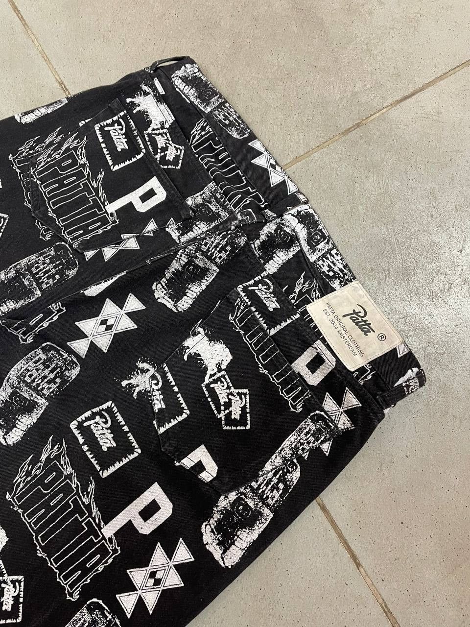 Patta Patta Jeans All Over Print Denim Monogram Pattern Size US 34 / EU 50 - 3 Thumbnail