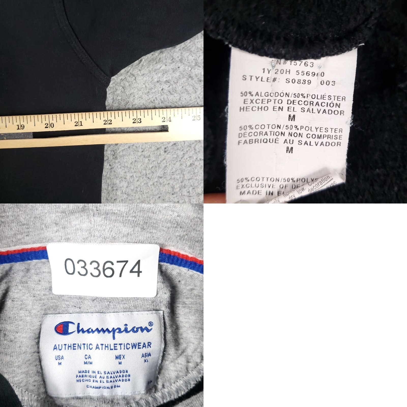 Champion Champion Hoodie Mens Medium Black Casual Pullover Sweatshirt Modern Classic Size US M / EU 48-50 / 2 - 8 Thumbnail