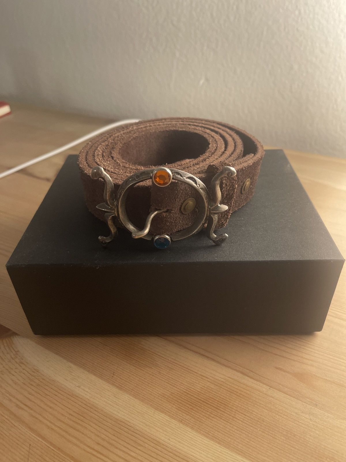 Suede NEPTUNE DISCO Buckle Belt