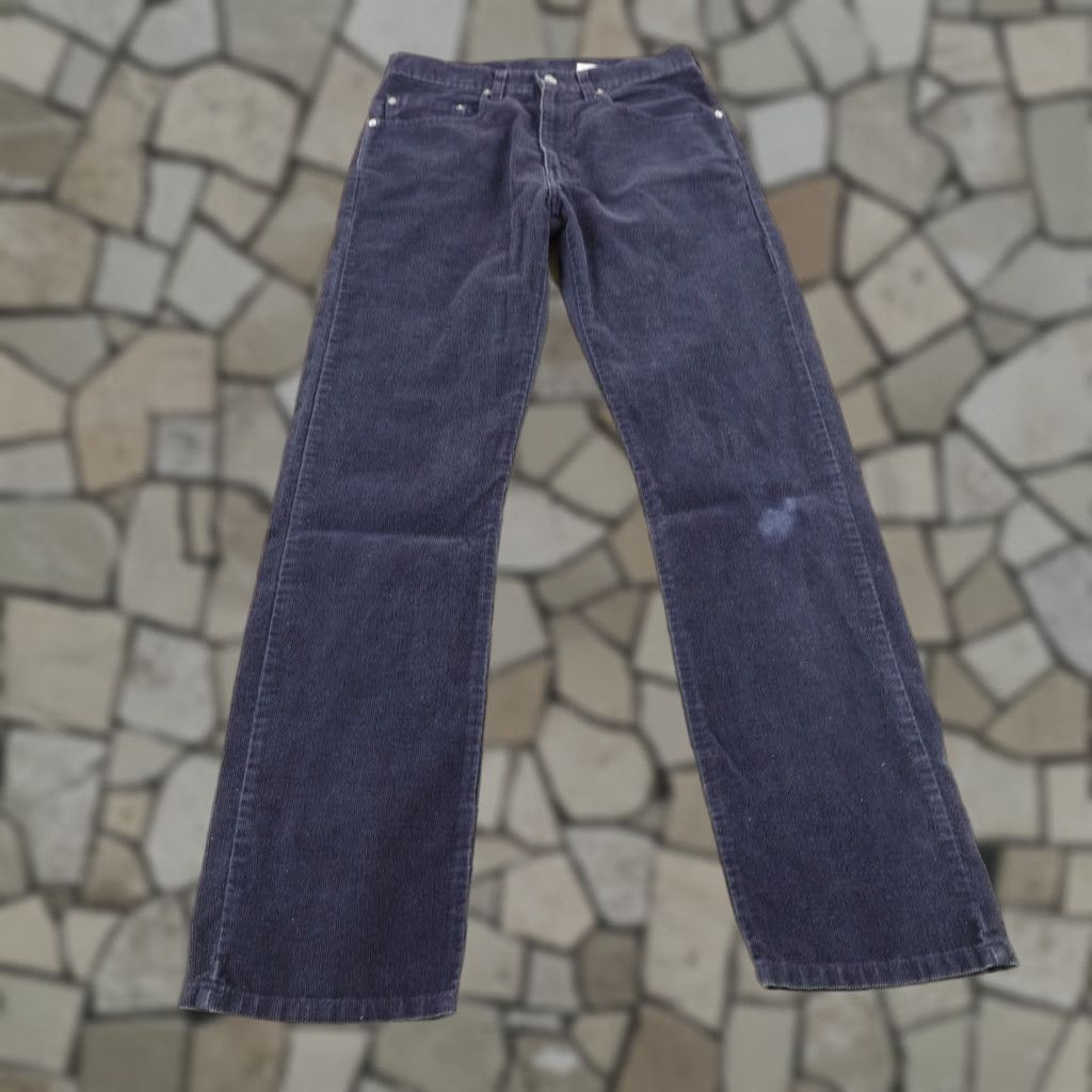 Vintage Levi's Pants Men 31x32 Blue 505 Corduroy Cords Relaxed Fit Straight Y2K