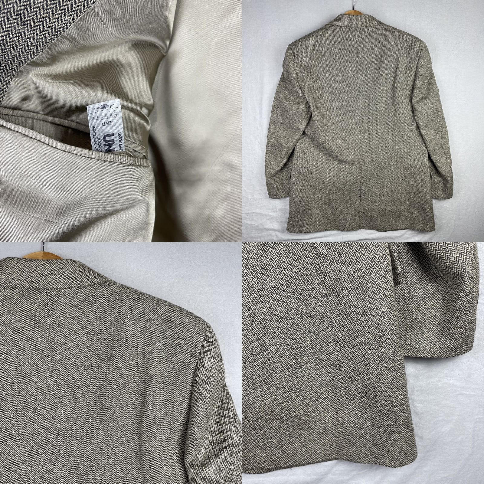 Brooks Brothers VINTAGE Brooks Brothers Jacket Mens 40 Brown Herringbone Sport Coat Blazer Wool Tweed USA Regular Sized Mens Size 40R - 9 Thumbnail