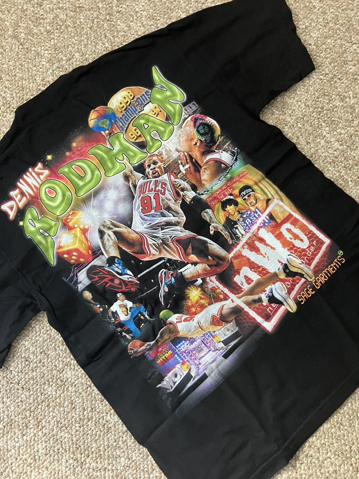 NBA Rodman Hot Head T-shirt Size US M / EU 48-50 / 2 - 5 Thumbnail