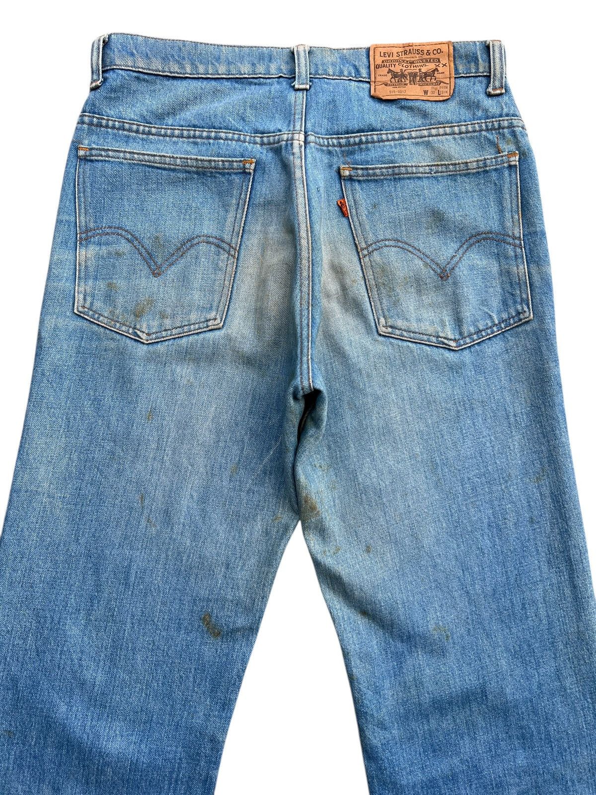 Levi's Vintage 90s Levis 515 Orange Tab Mudwash Denim Jeans 31x29 Size US 31 - 5 Thumbnail