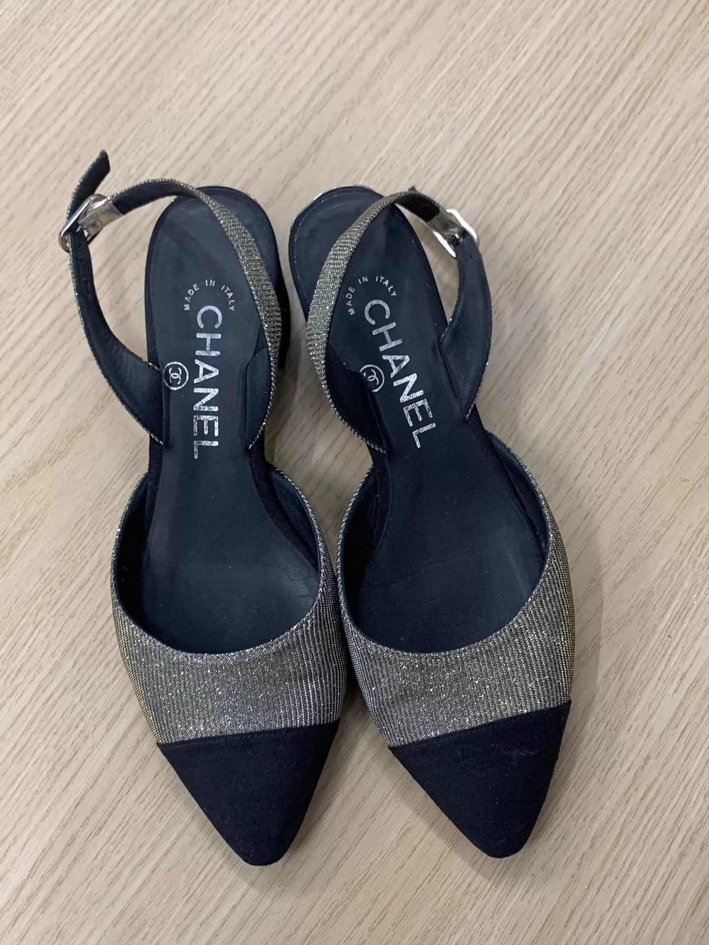 Chanel Chanel Shimmer Colorblock Pumps Size 35 New Size US 4.5 / IT 34.5 - 1 Thumbnail