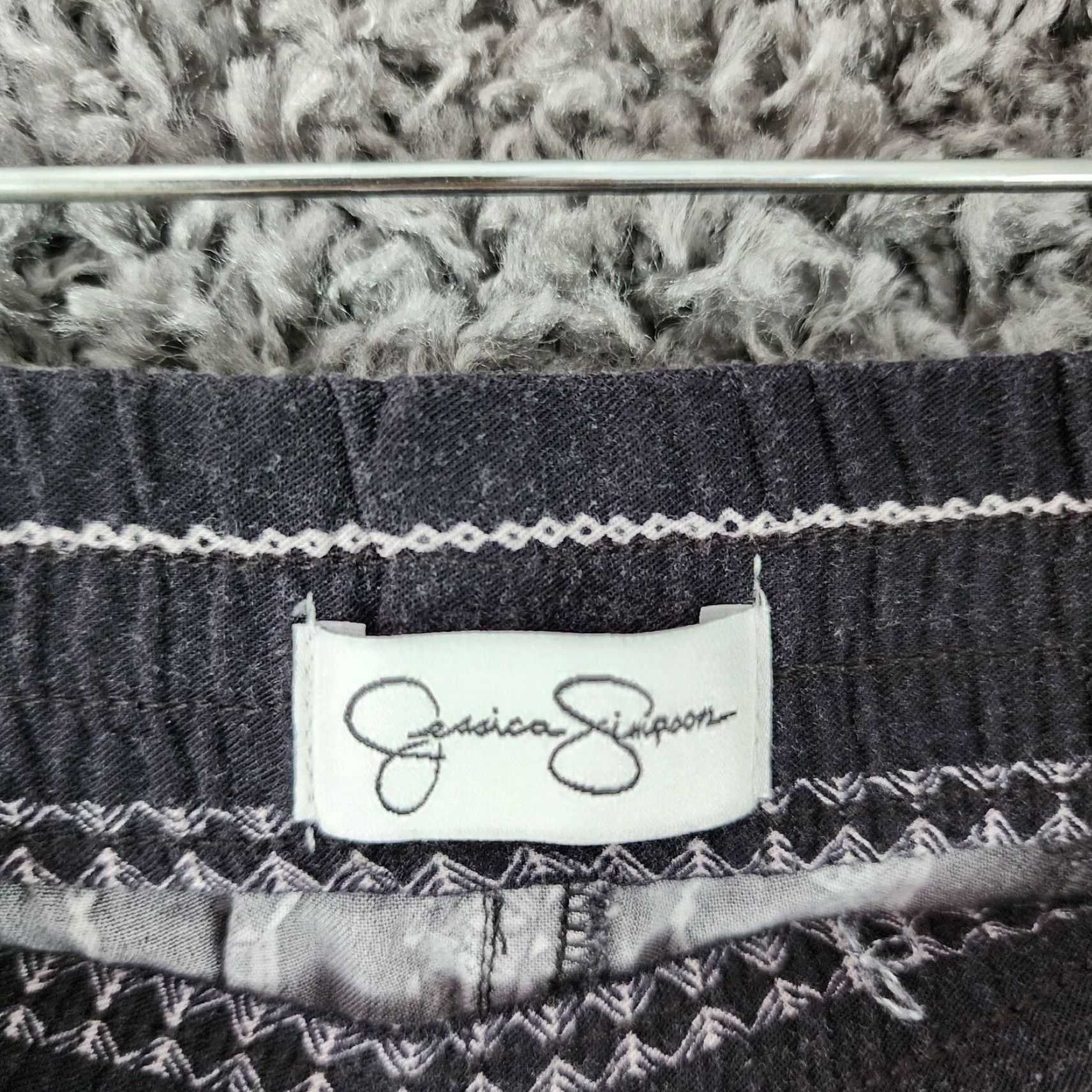 Jessica Simpson JESSICA SIMPSON Harem Pants Womens Black White Loose XL 100% Viscose Size 40" / US 18 - 3 Thumbnail