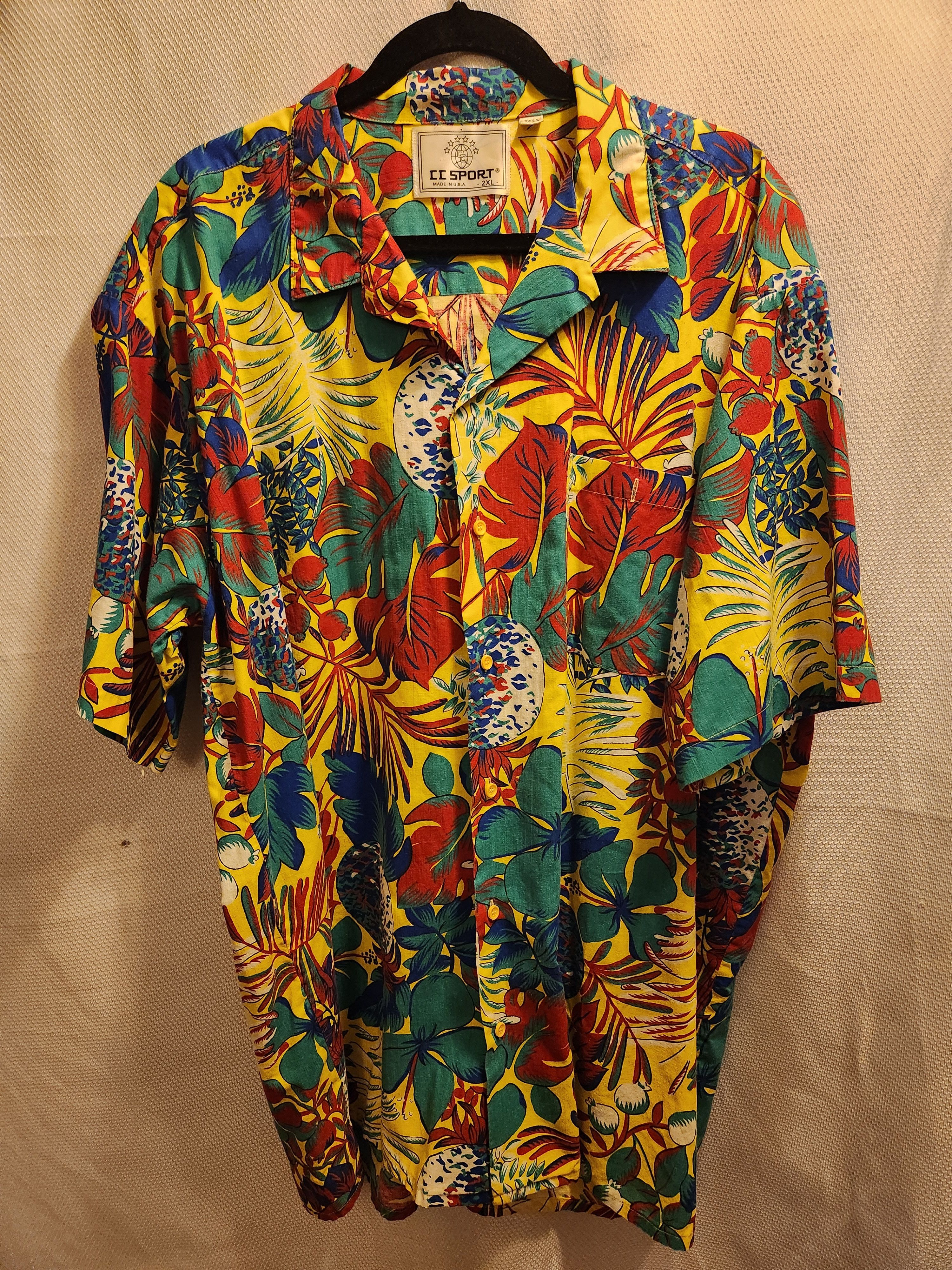 Other Vintage 80's CC Sports Floral Pattern Hawaiian Shirt Size US XXL / EU 58 / 5 - 1 Thumbnail