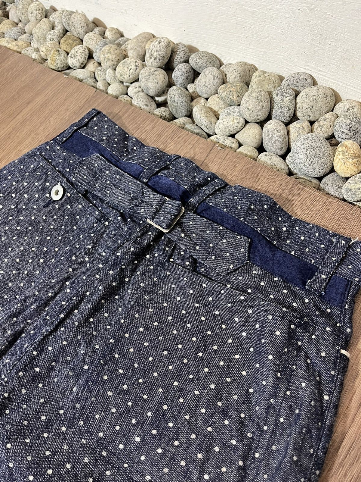 Designer × Japanese Brand Ichilu Design Labo Japan Polkadot Buckleback Pants Size US 29 - 6 Thumbnail