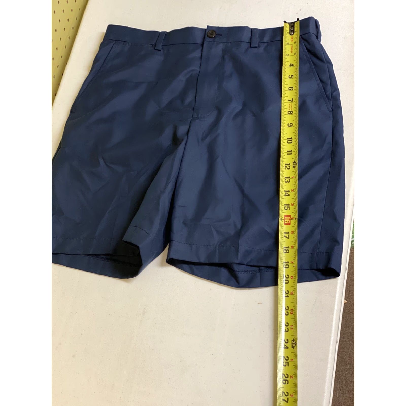 Brooks Brothers Brooks Brothers Shorts Navy Blue 34” Flat Front Regular Classic Men Casual Vacation Cruise Wear Pockets Belt Loops Zip Size US 34 / EU 50 - 6 Thumbnail