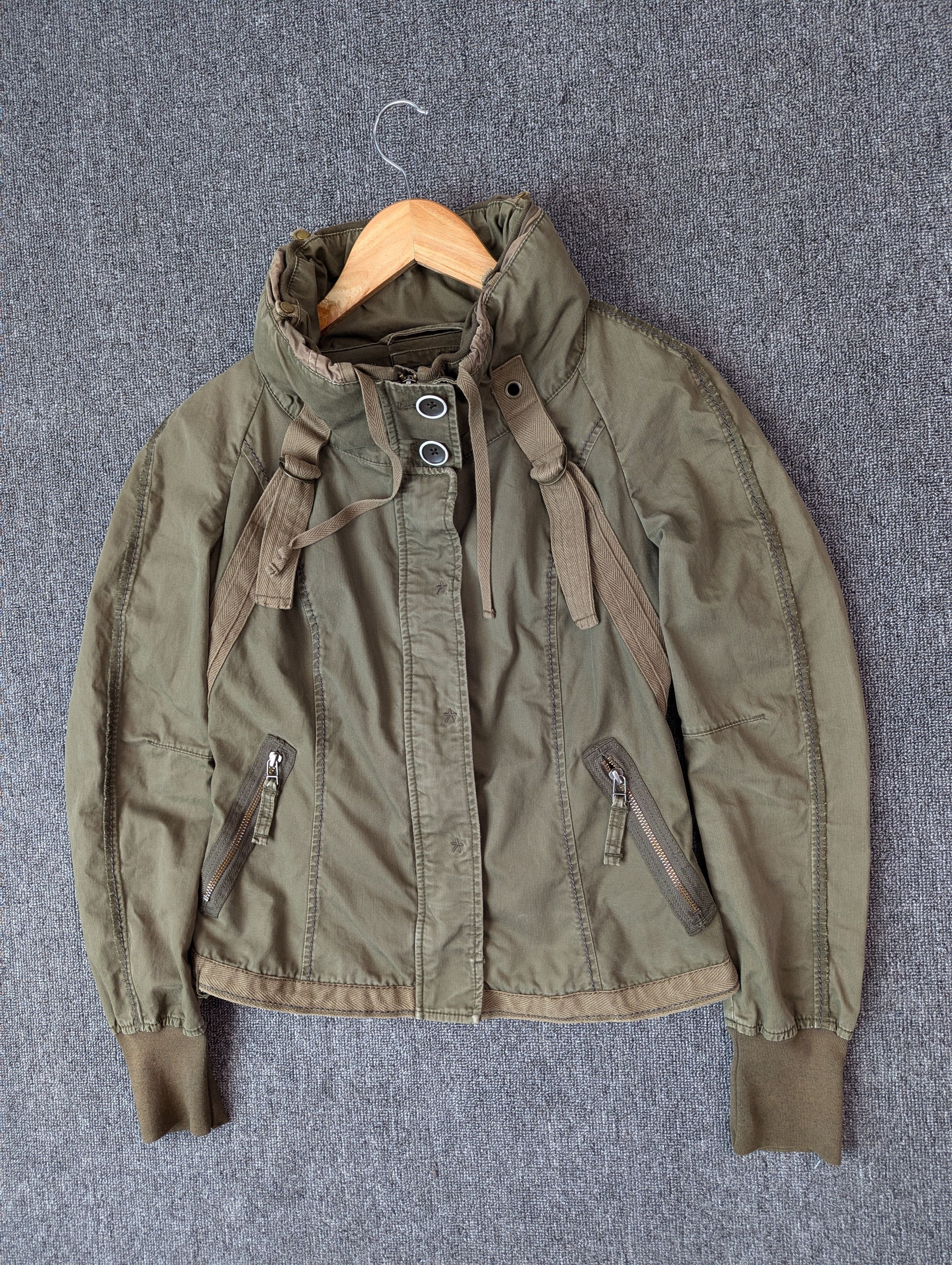 Marithe + Francois Girbaud Marithe Francois Girbaud Tactical Military Hooded Jacket Size M / US 6-8 / IT 42-44 - 2 Thumbnail