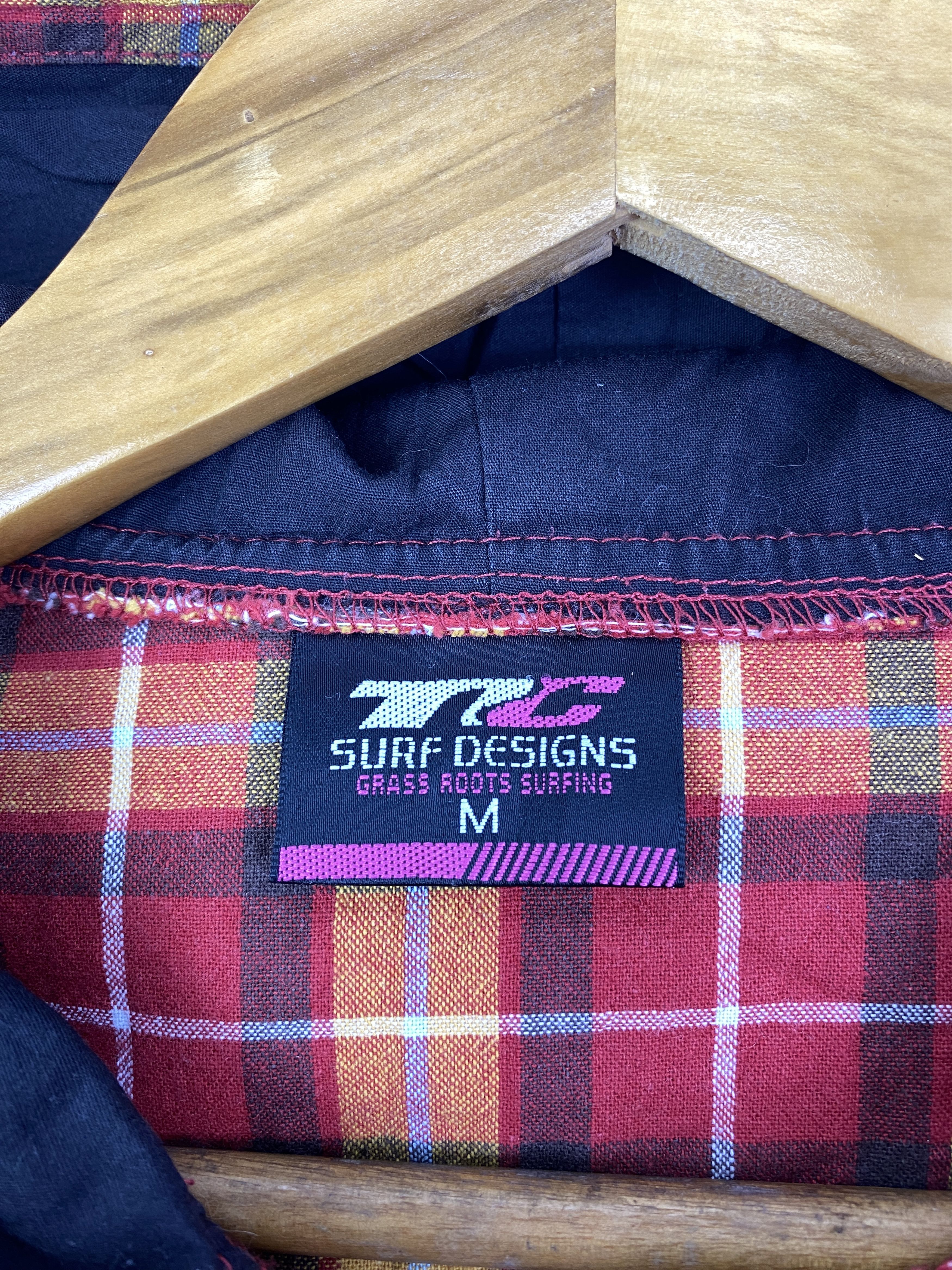 Japanese Brand Surf Grass Roots Surfing Hooded Flannel Jacket JA0228 Size US M / EU 48-50 / 2 - 5 Thumbnail