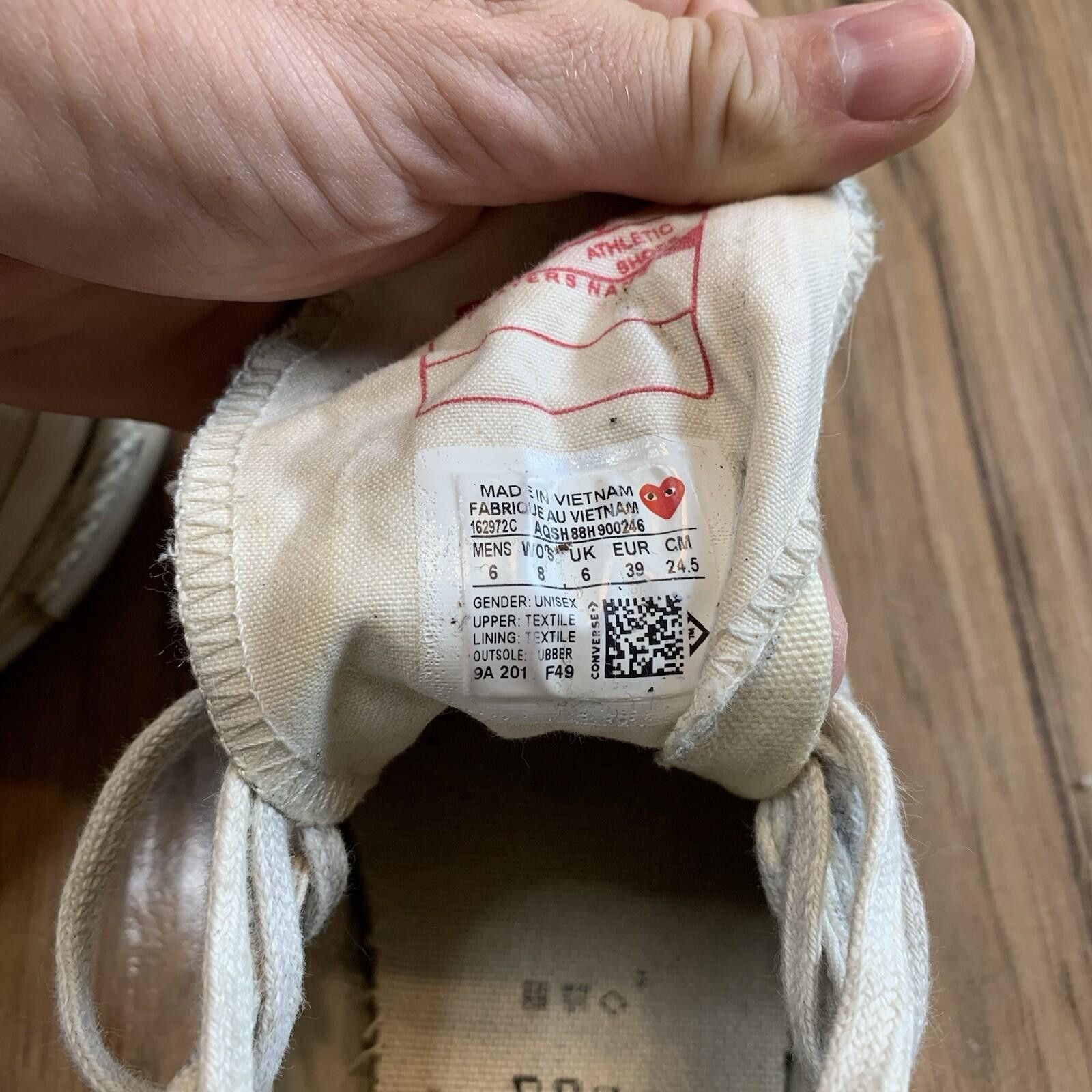 Converse Converse Comme Des Garçons CDG Chuck Taylor Size 8 US Womens Size US 8 / IT 38 - 7 Thumbnail