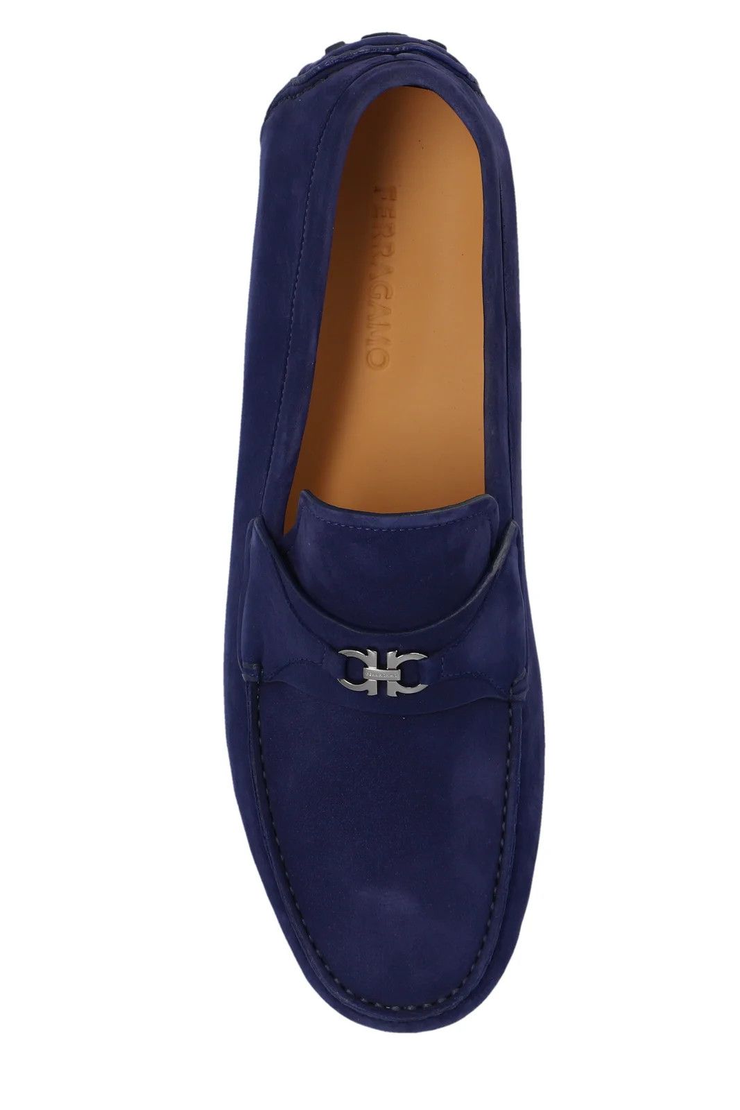 Salvatore Ferragamo o1s1rm0924 Nubuck Loafers in Dark Blue Size US 10 / EU 43 - 4 Thumbnail
