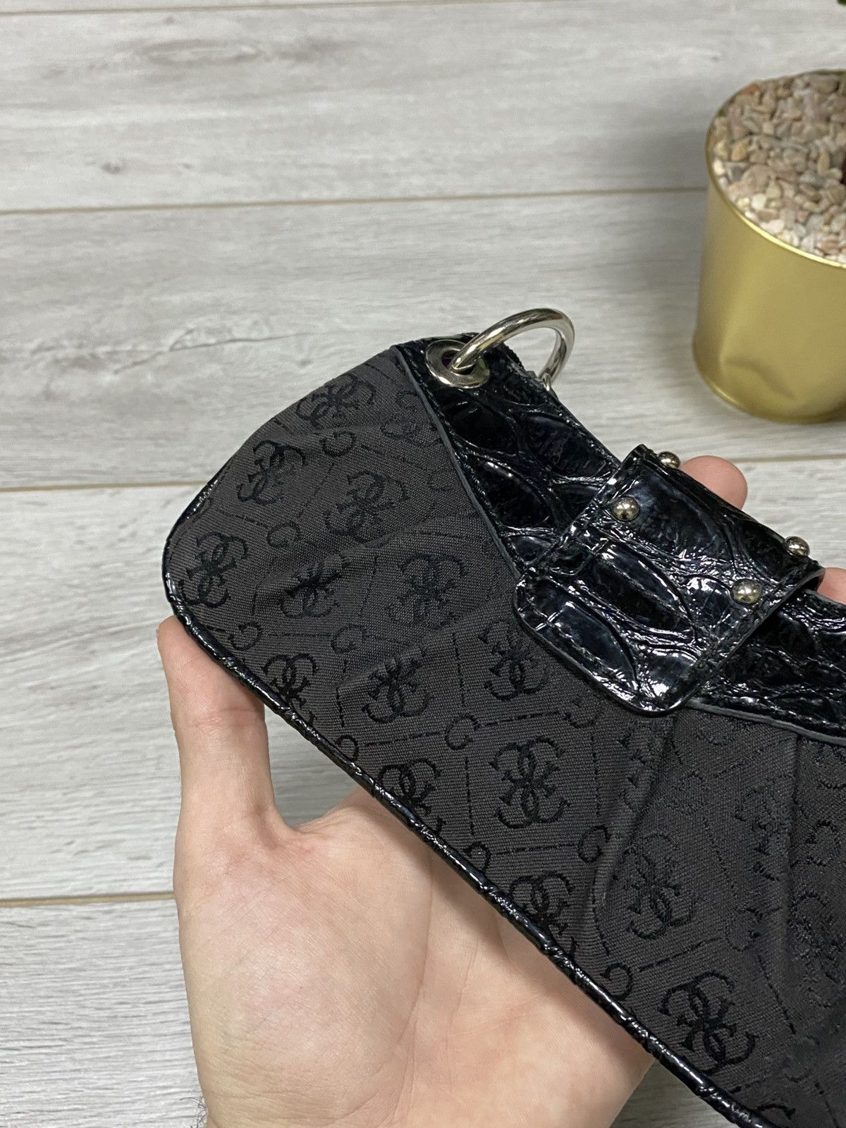 Guess Guess small monogram metallic Y2K designer bag Size ONE SIZE - 7 Thumbnail