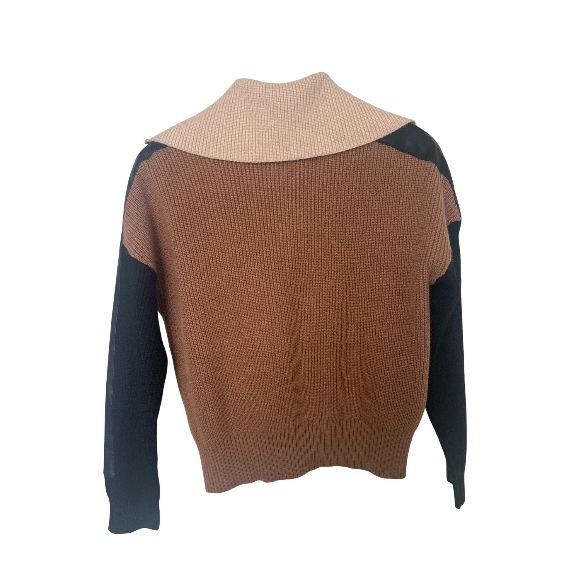 Central Park West Central Park West Colorblock Ribbed Half-Zip Sweater Size S / US 4 / IT 40 - 8 Thumbnail