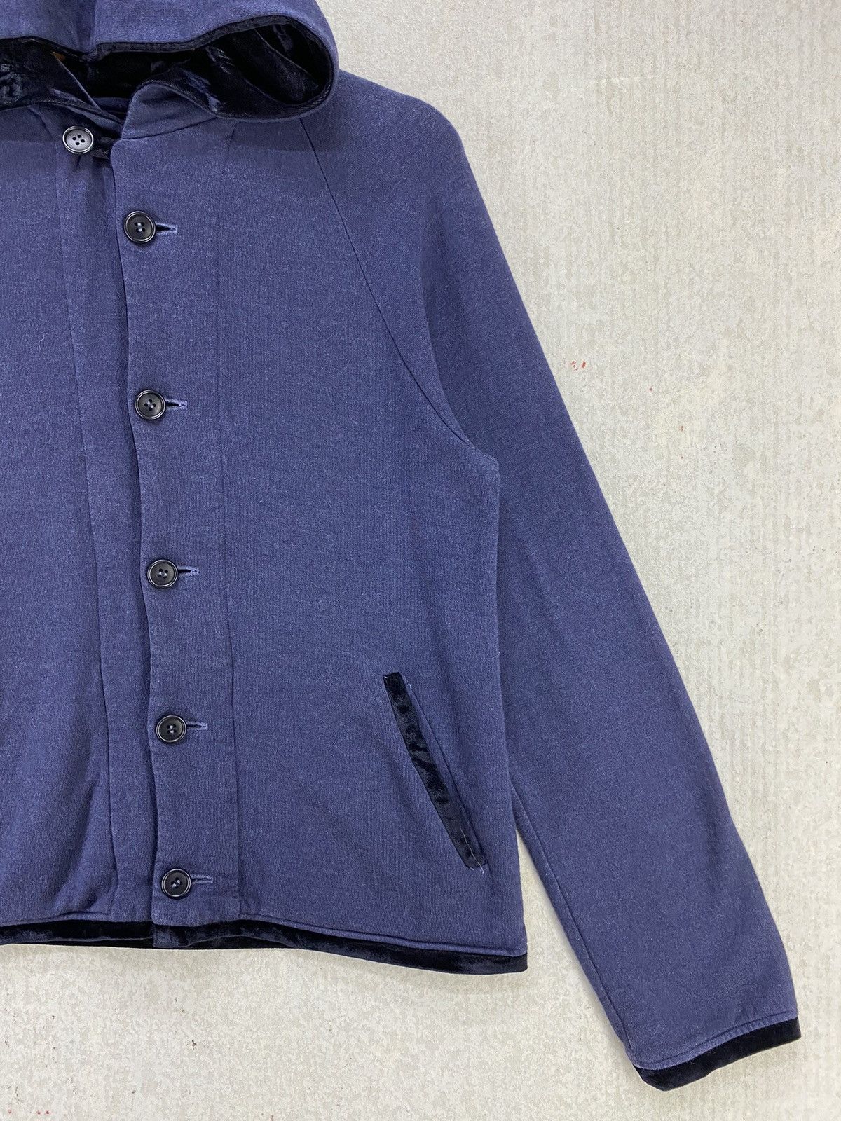 Blue Blue Japan Vintage Blue Blue Japan Pure Indigo Women Hoodie Button Up Size ONE SIZE - 3 Thumbnail