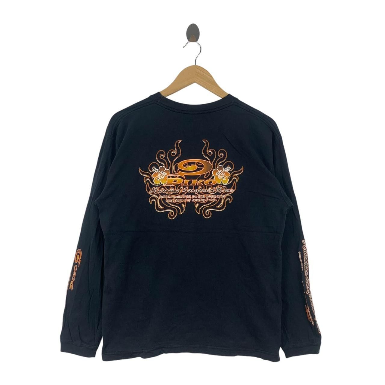 Vintage Vintage PIKO LONGBOARD WEAR Flame Tee Shirt Top Surf Size US M / EU 48-50 / 2 - 1 Thumbnail