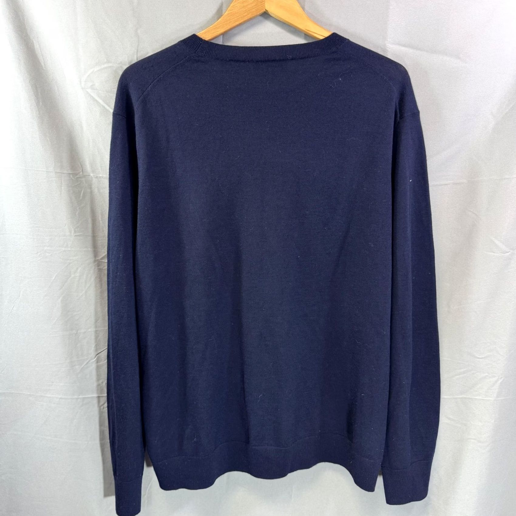 Vince Vince Sweater Mens 2XL Navy Blue Merino Wool Crewneck Pullover Classic Knit Shirt Mens Size US XXL / EU 58 / 5 - 2 Thumbnail