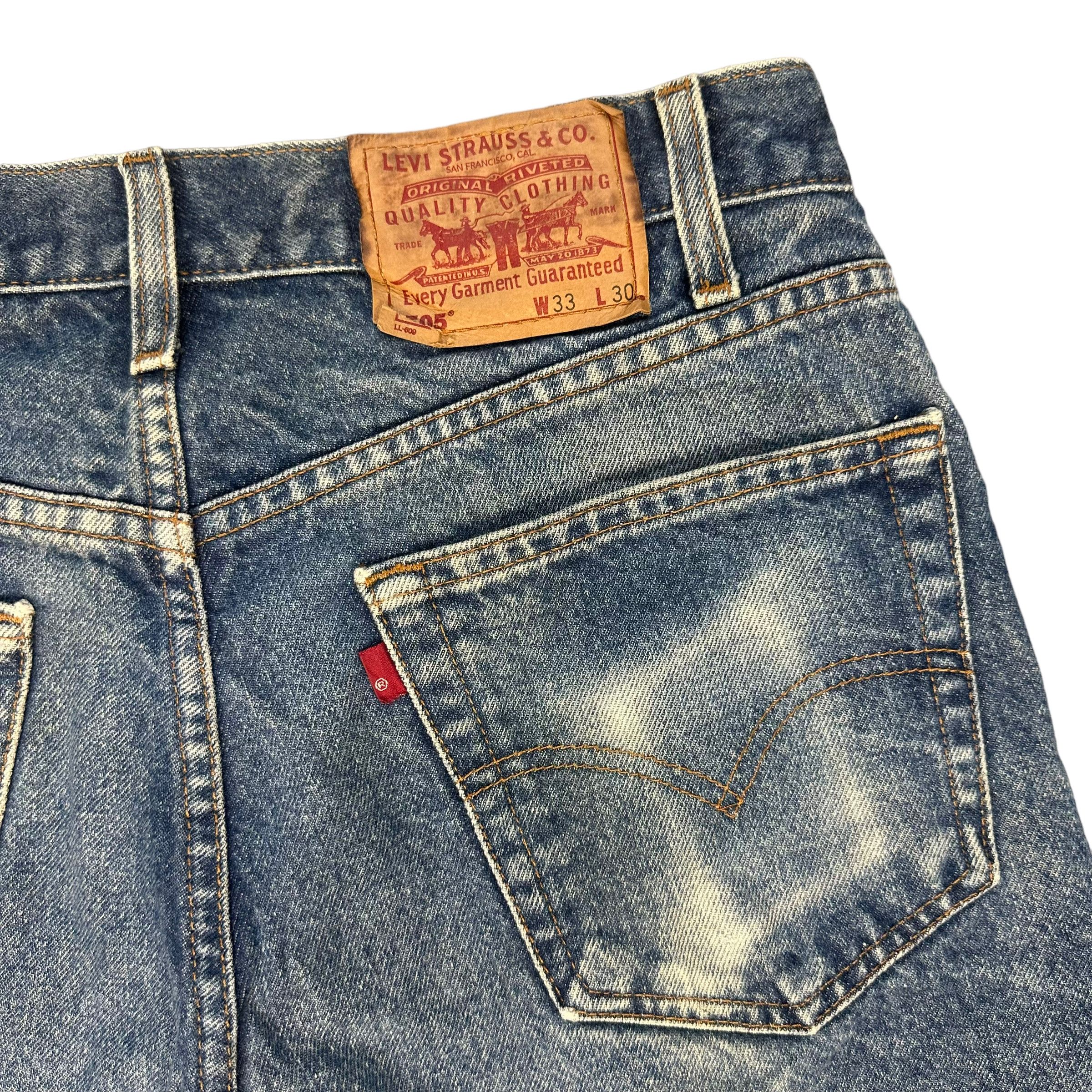 Levi's LEVIS 505 SINGLE R CUSTOM DENIM SHORTS #8405-007 Size US 33 - 13 Thumbnail