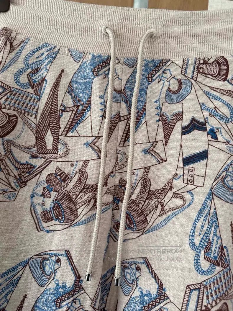Hermes Hermes Women's Spring and Autumn Drawstring Casual Pants Size US 26 / EU 42 - 3 Thumbnail