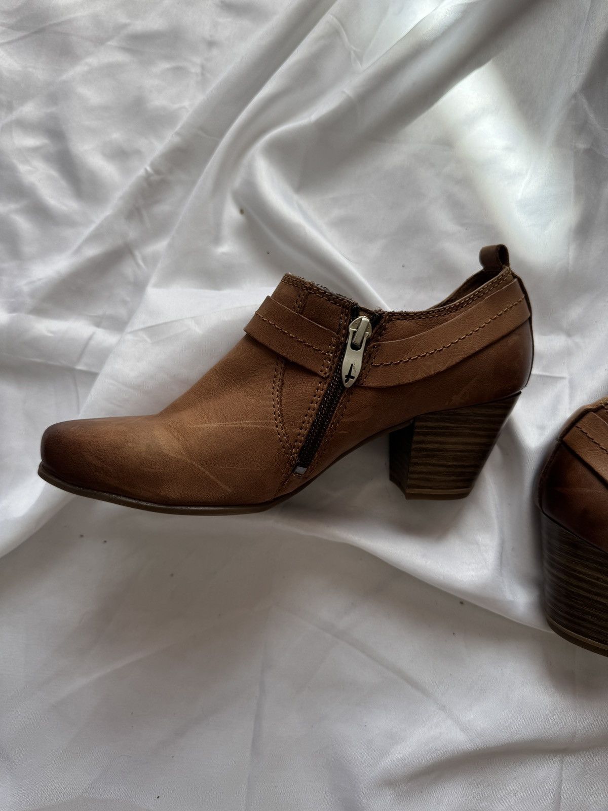 Hysteric Glamour Y2K Strap Details Real Faded Leather Boots Mary Jane Heels Size US 7 / IT 37 - 6 Thumbnail