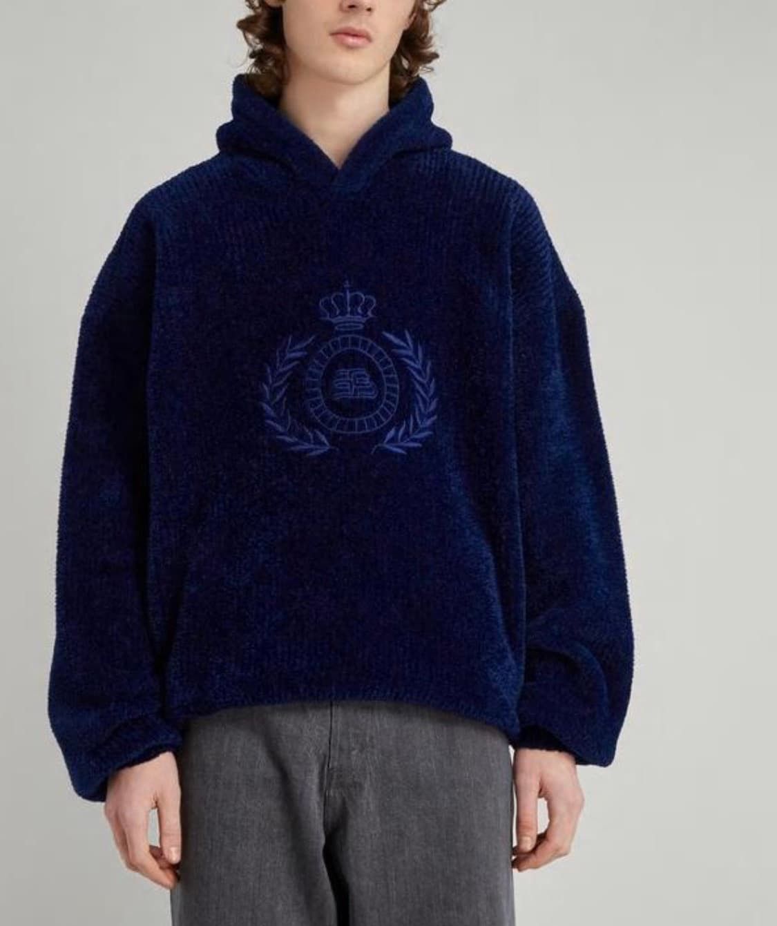 Balenciaga SS/21 Runway Fluffy BB Laurel Hoodie (Towel/Robe) Size US XS / EU 42 / 0 - 8 Thumbnail