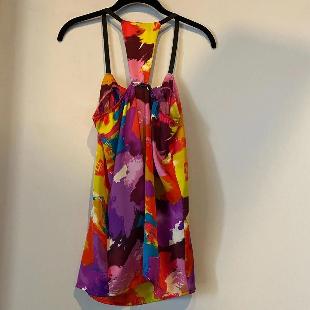 Other Glam Multicolor Bright Abstract Floral Paint Tank size small Size S / US 4 / IT 40 - 4 Thumbnail