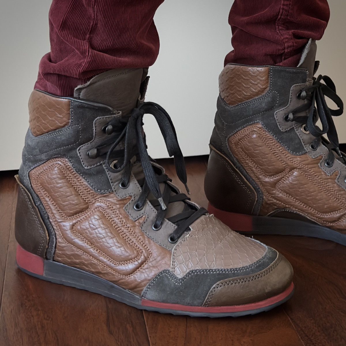 Lanvin Lanvin A/W 2012 Neo Trainer High-Top Sneaker Boots Size US 10 / EU 43 - 3 Thumbnail