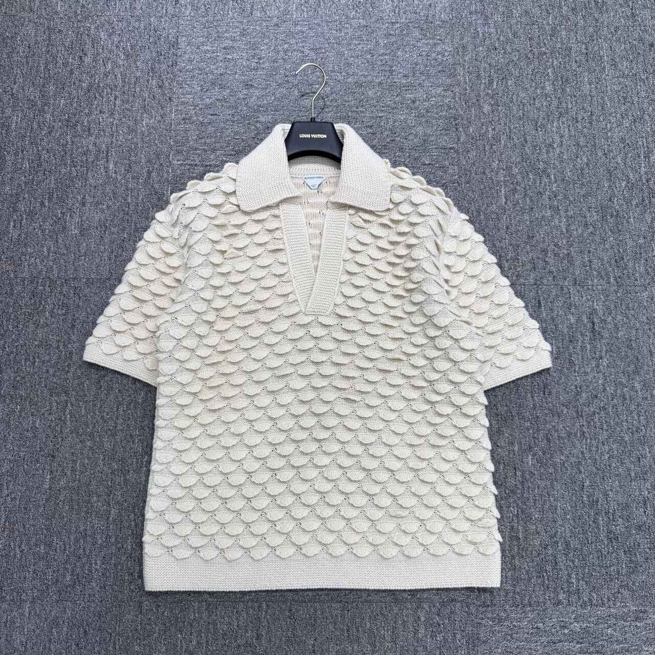 Bottega Veneta Bottega Veneta Scalloped Knit Short Sleeve. Size US L / EU 52-54 / 3 - 1 Thumbnail