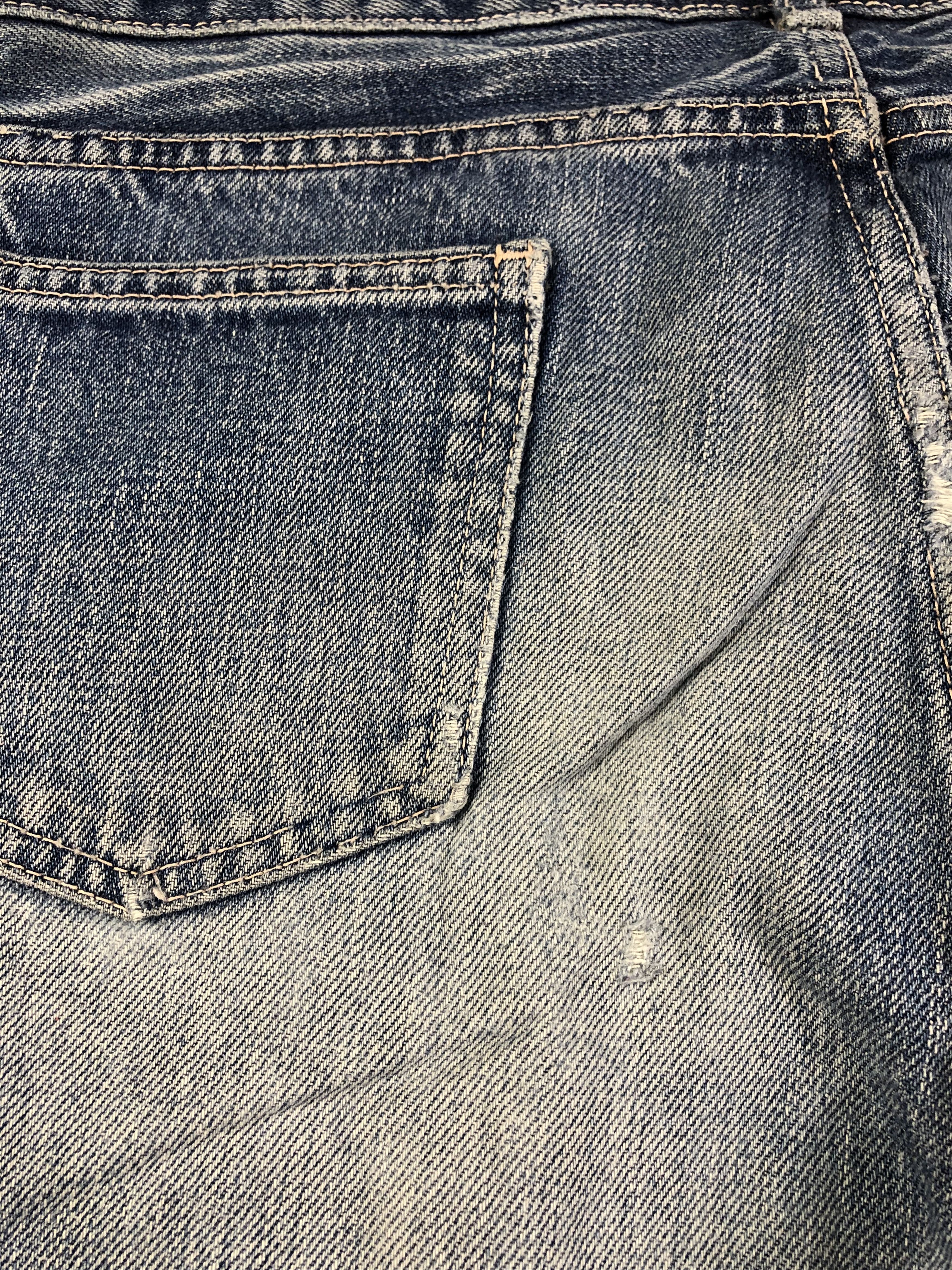 Japanese Brand Wash Blue Domingo Co Ltd Denim Jeans 32x30.5 Size 32" / US 10 / IT 46 - 10 Thumbnail