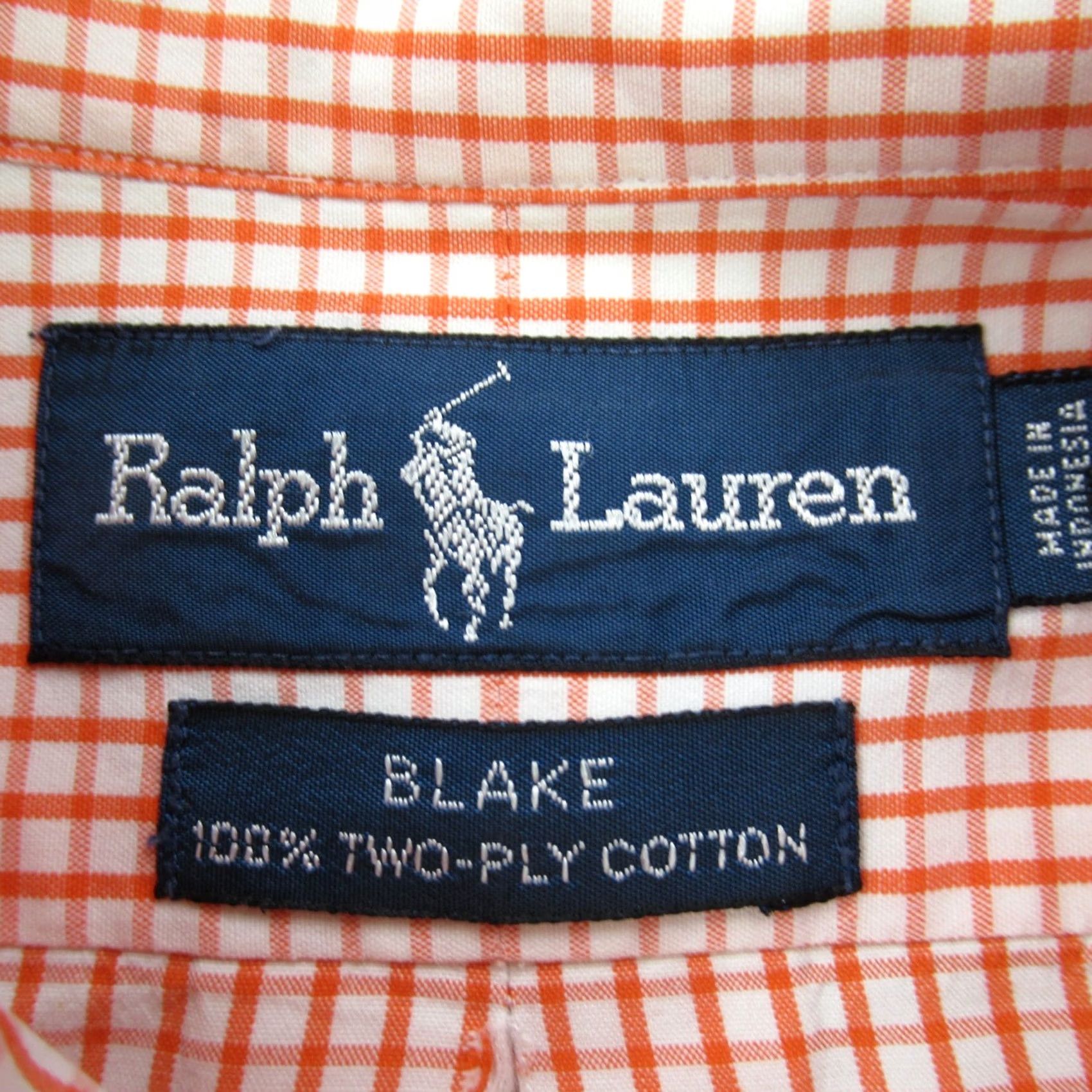Polo Ralph Lauren Ralph Lauren Shirt Mens Large Long Sleeve Button Front Blake Orange Checks Polo Ralph Lauren Shirt Mens Large Long Sleeve Button-Up Orange Checks Size US L / EU 52-54 / 3 - 4 Thumbnail