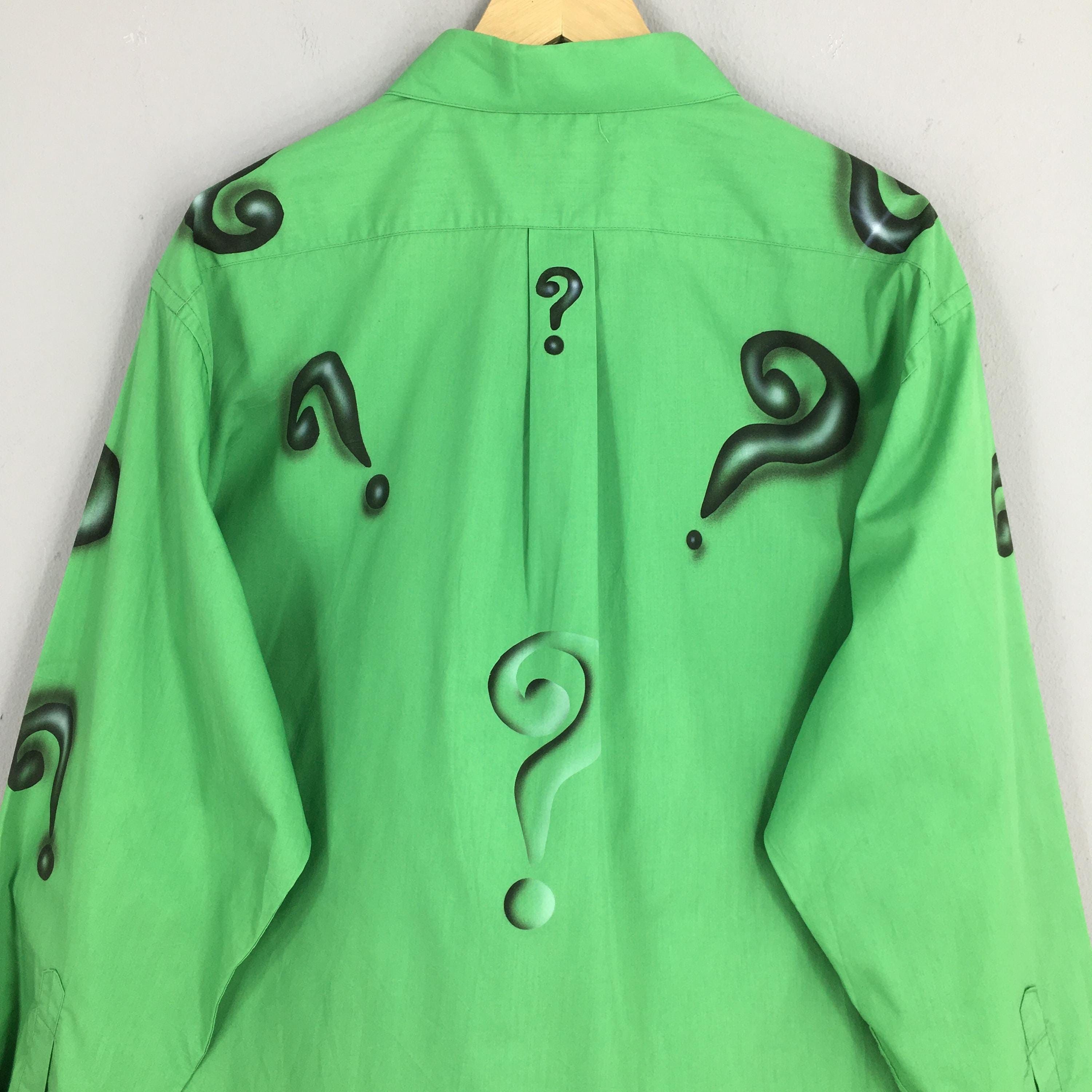 Flannel × Vintage Vintage Bill Robinson Question Mark Riddler Shirt 2XLarge Size US XXL / EU 58 / 5 - 7 Thumbnail