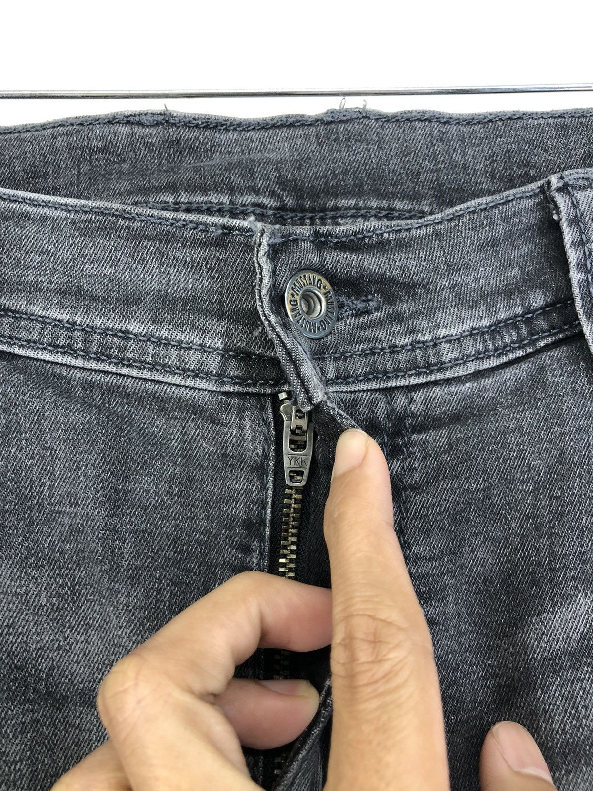 Mustang 90s Mustang True Denim Faded Black Jeans Size US 34 / EU 50 - 5 Thumbnail
