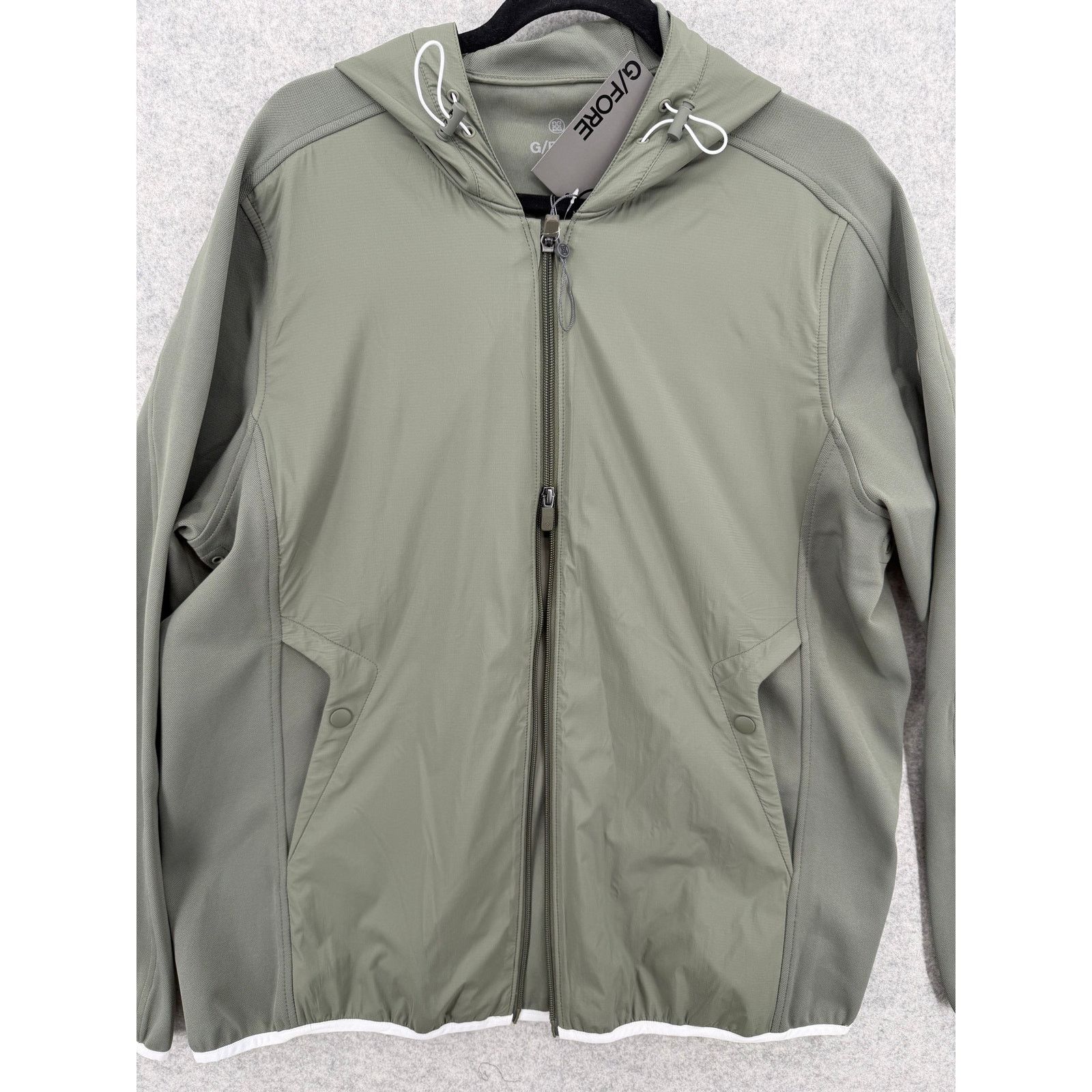 G/FORE NWT G/Fore Isle Wind Control Pique Hooded Jacket GMO000012 Size US L / EU 52-54 / 3 - 3 Thumbnail