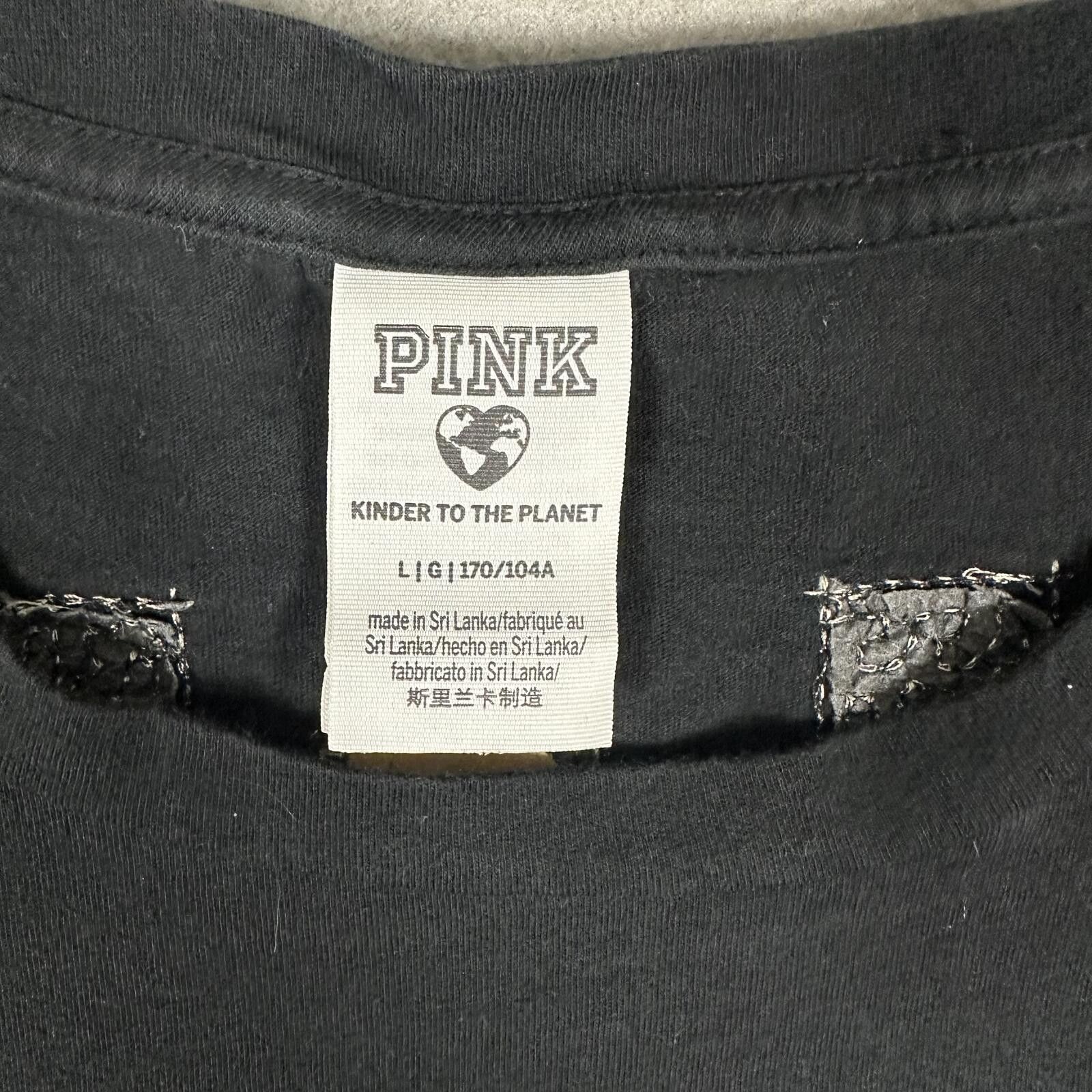 Pink PINK Women’s T-Shirt Sequin Dog Graphic Y2K Size L / US 10 / IT 46 - 4 Thumbnail