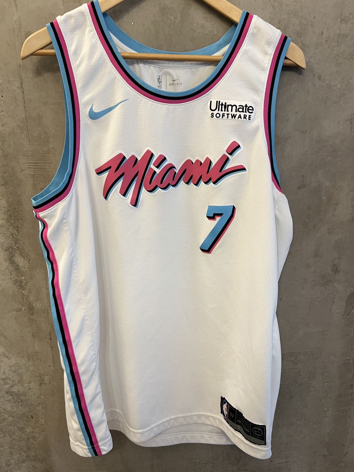 image of Miami Heat Vice Original Jersey in White, Men's (Size XL)