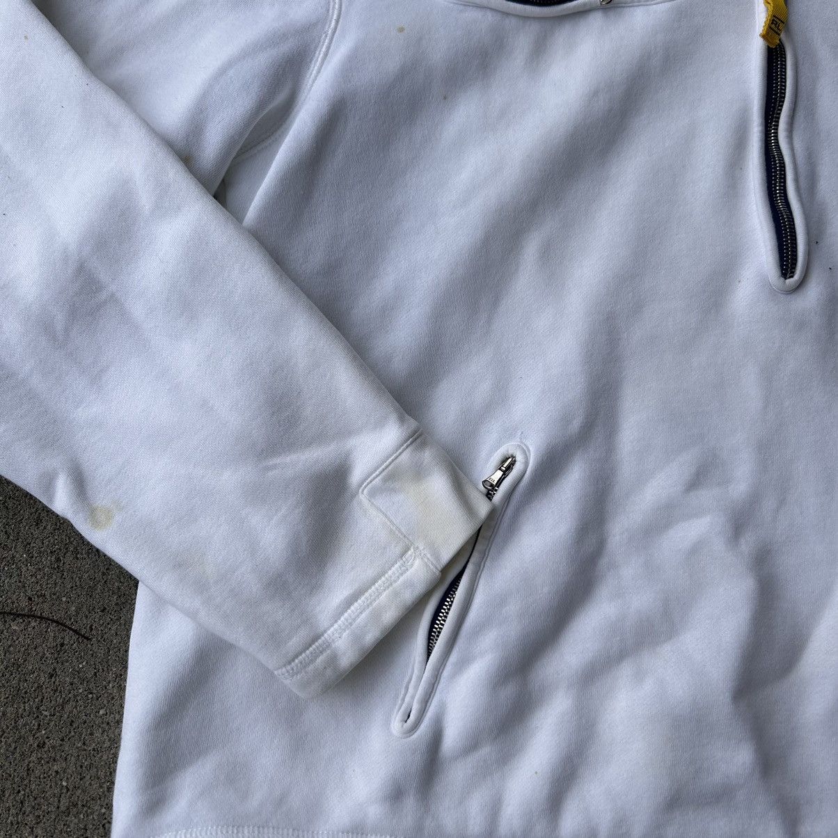 Lo Life × Polo Ralph Lauren × Vintage 90s polo sport team polo half zip hoodie. Size US L / EU 52-54 / 3 - 5 Thumbnail