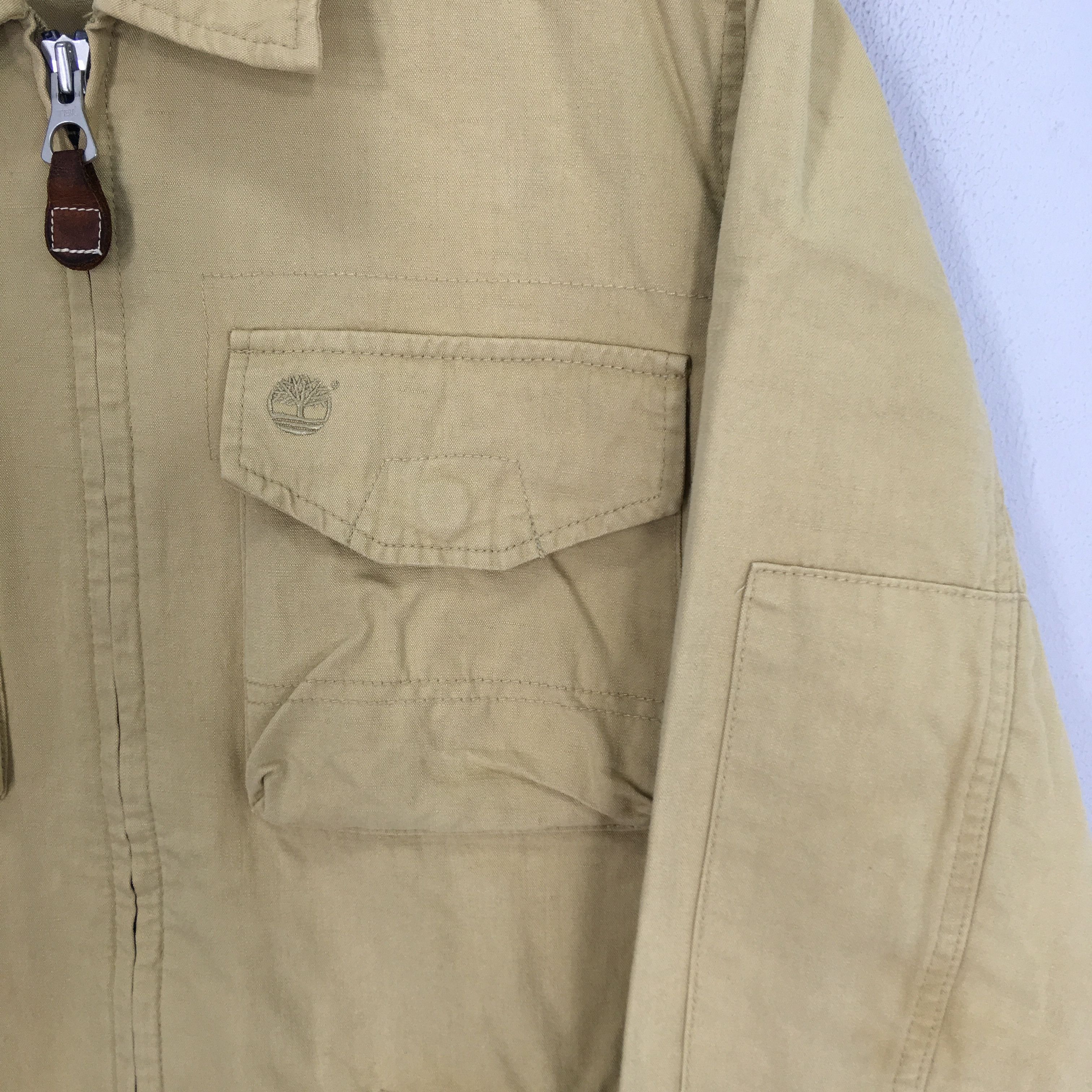 Timberland Vintage Timberland Workwear Chore Beige Denim Jacket Size US M / EU 48-50 / 2 - 4 Thumbnail