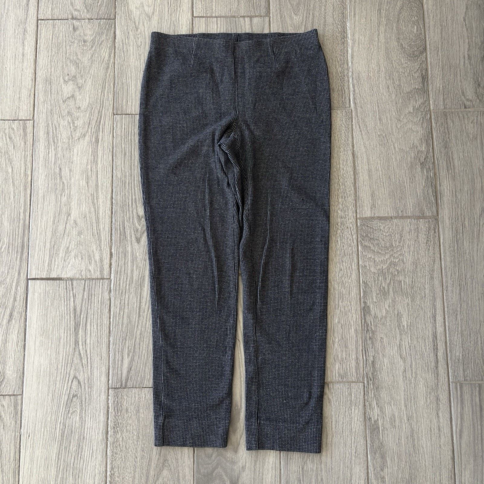 J. Jill J. Jill Pants Black Plaid Houndstooth Ponte Slim Leg Small Size 29" - 2 Thumbnail