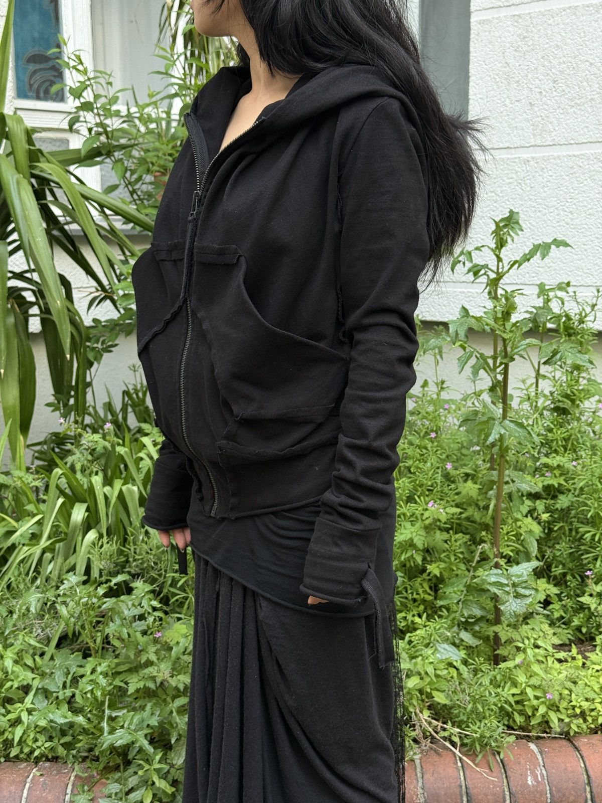 Barbara I Gongini Barbara gongini deconstructed hooded back zip hoodie Size XS / US 0-2 / IT 36-38 - 4 Thumbnail