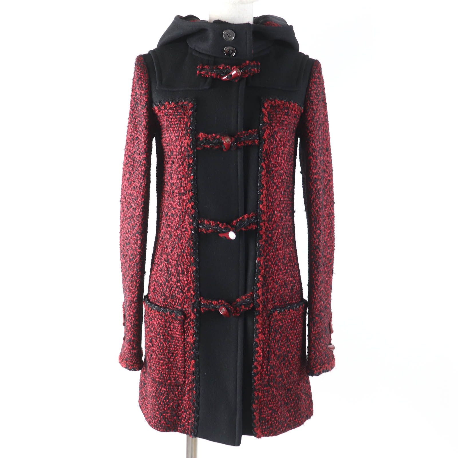 Chanel Chanel Chanel P42310W05008 Wool Acrylic Silk Blend Tweed Coat Others Outerwear P42310W05008 Size ONE SIZE - 1 Thumbnail